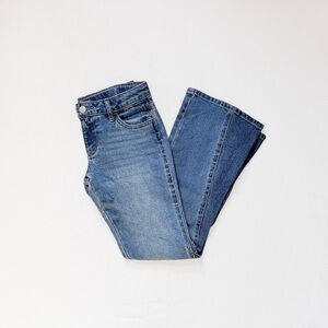 Art Class Medium Blue Wash Low Rise Flare Jean Adjustable Waist NWOT, Girls’ 12